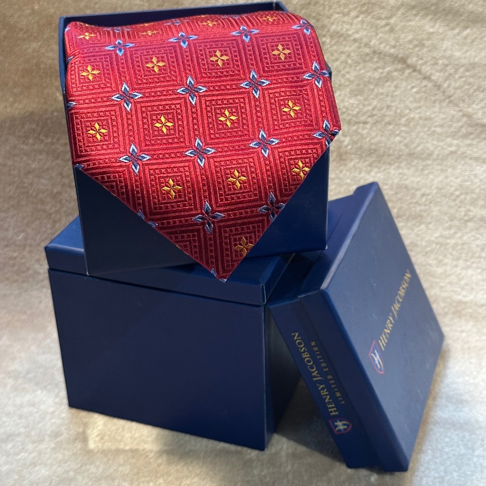 Henry Jacobson Limited Edition 100% silk Necktie